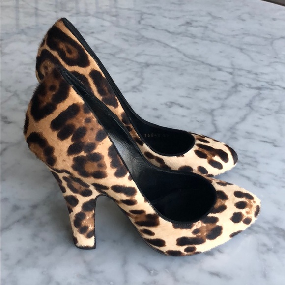 Dolce & Gabbana Leopard Pony Hair Pumps Heels - Picture 4 of 10